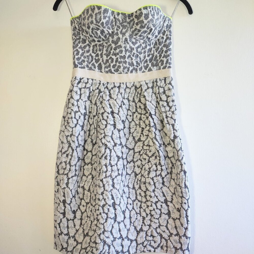 Mathew Williamson Leopard Animal Print Corset Mini Dress  Bodycon Wedding XS - Picture 2 of 9